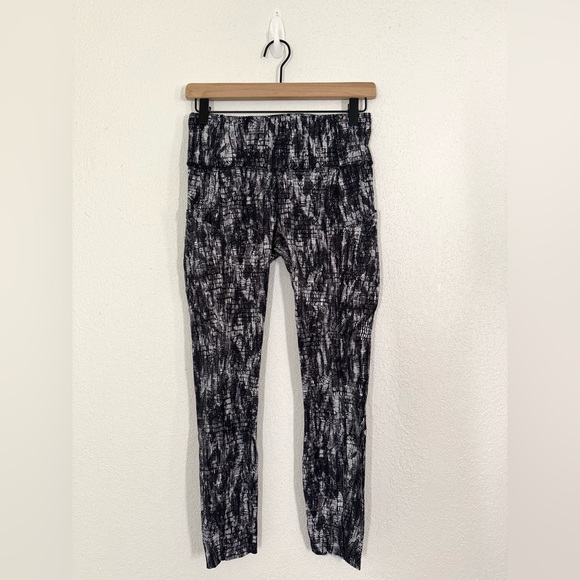 Lululemon Fast and Free High Rise Tight 25" Ankle Leggings Lino Slide Alpine 6 - Picture 4 of 10